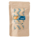 Standbodenbeutel braunes Kraftpapier 100ml