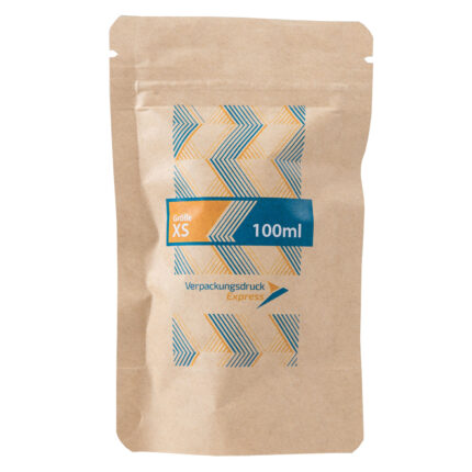Standbodenbeutel braunes Kraftpapier 100ml