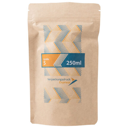 Standbodenbeutel braunes Kraftpapier 250ml