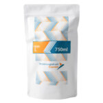 Standbodenbeutel Kraftpapier weiß 750ml