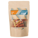 Standbodenbeutel braunes Kraftpapier mit Fenster 250ml
