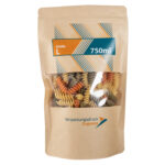Standbodenbeutel braunes Kraftpapier mit Fenster 750ml