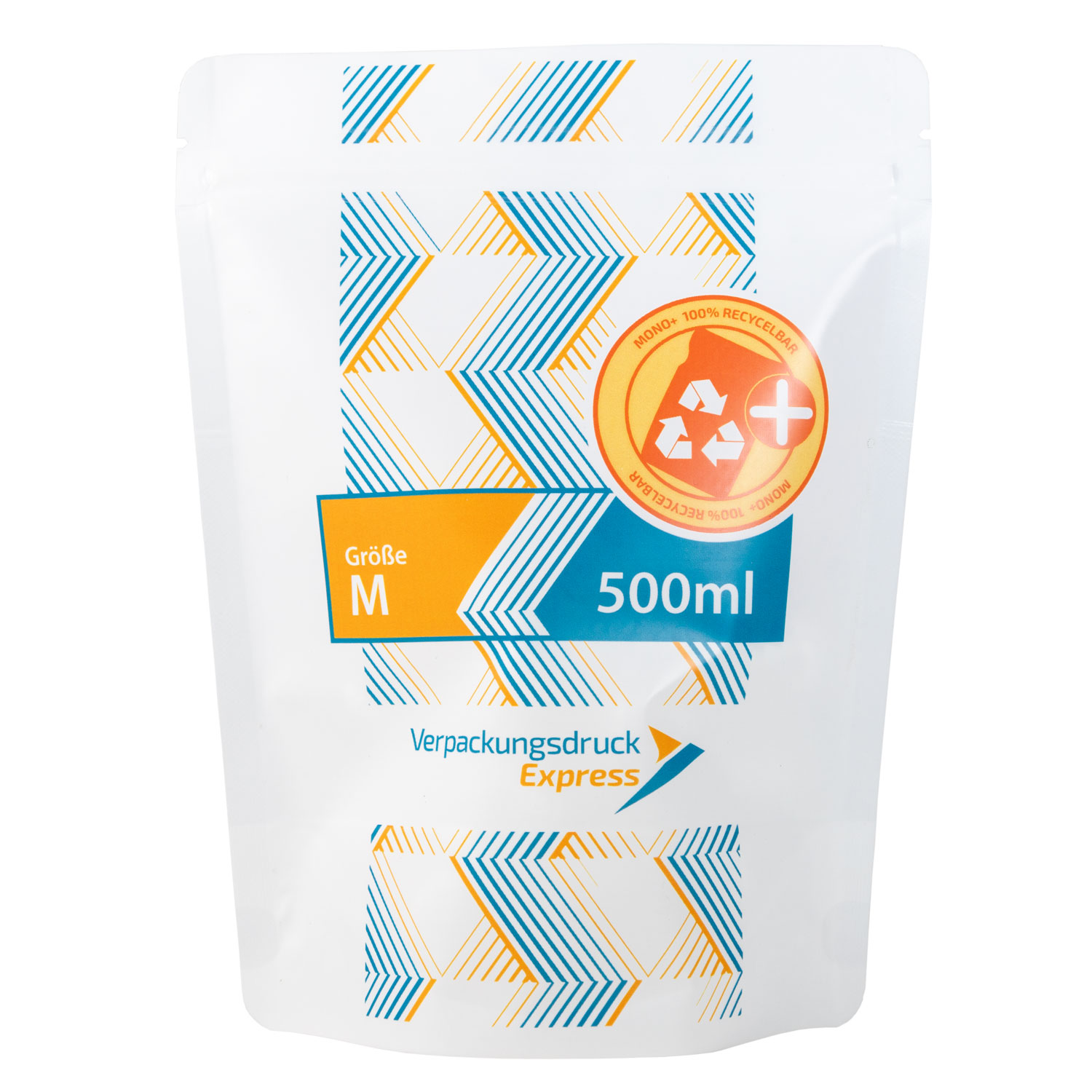 Produktfoto_Standbodenbeutel_Monofolie_weiss_500ml Standbodenbeutel PE-Monofolie 500ml – Bild 1